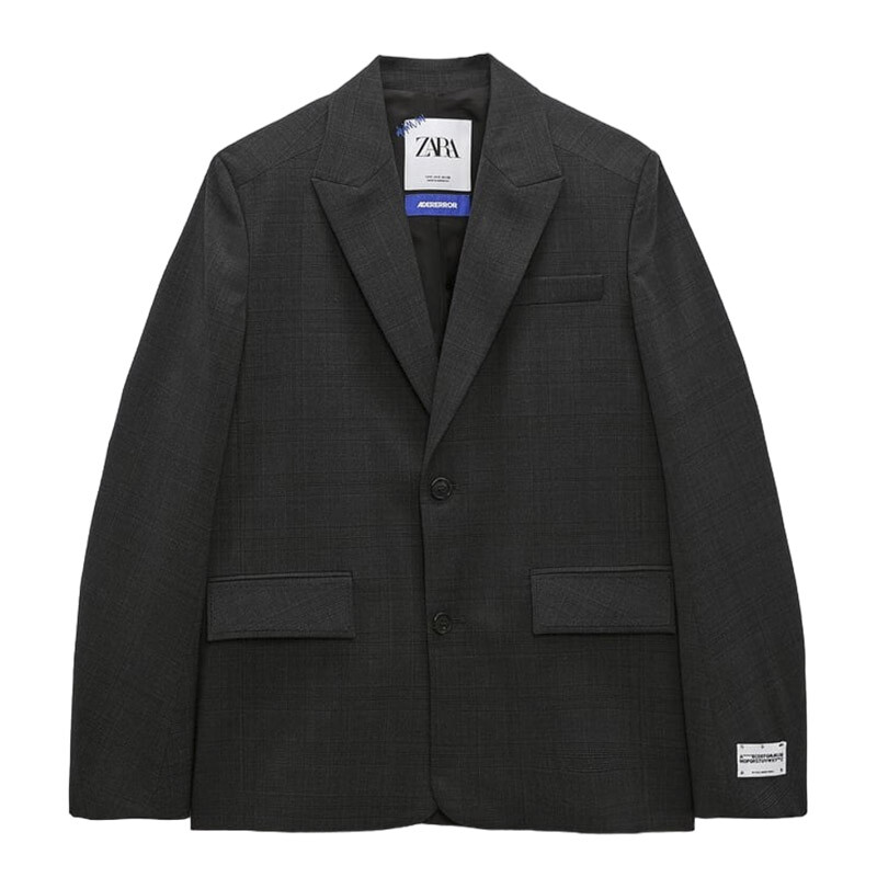 

Блейзер Zara Adererror Oversize Wool Blend, серый