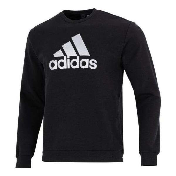 

Толстовка Adidas Logo Printing Round Neck Pullover Long Sleeves Autumn Black, Черный