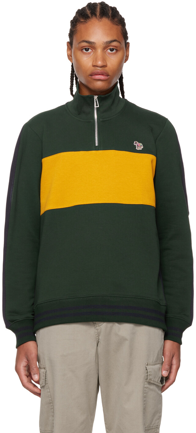 

Зеленая толстовка со вставками PS by Paul Smith, Зеленый