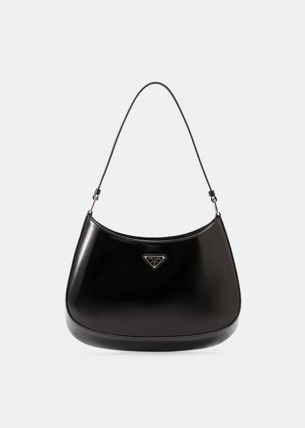 

Сумка PRADA Cleo leather shoulder bag, черный