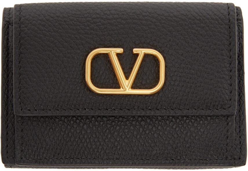 

Черный мини-кошелек Valentino Garavani Trifold