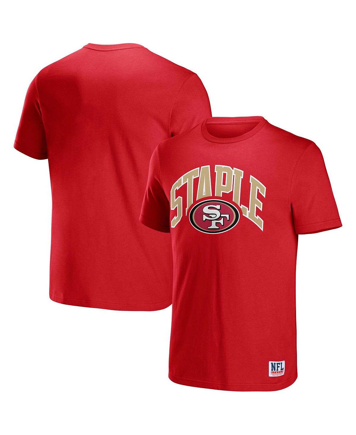 

Мужская футболка с коротким рукавом с логотипом nfl x staple red san francisco 49ers lockup logo NFL Properties, красный