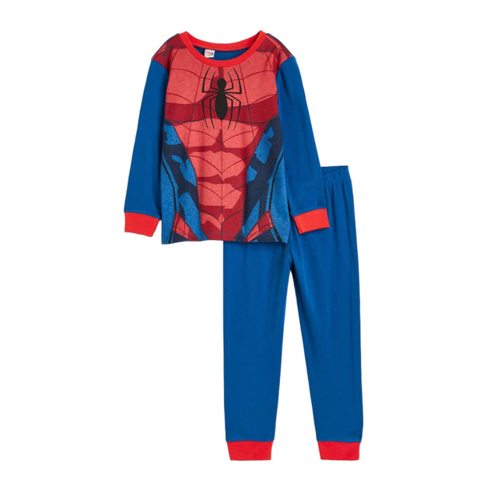 Печатные пижамы H&M Spider-Man, синий/красный