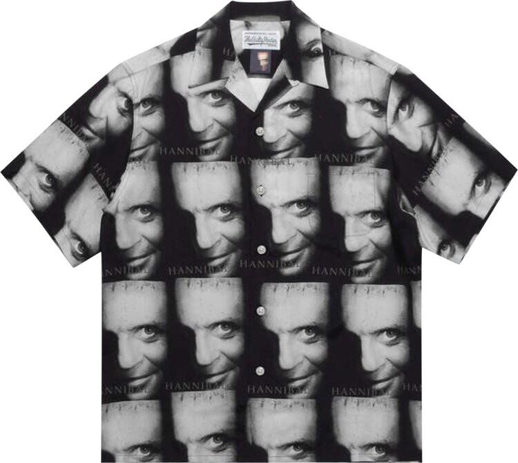 

Рубашка Wacko Maria Hannibal Short-Sleeve Hawaiian Shirt 'Grey', серый