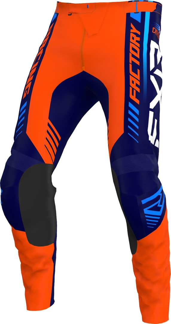 Брюки FXR Clutch Pro 2023 для мотокросса Брюки, оранжевый/синий брюки из микротвила синий