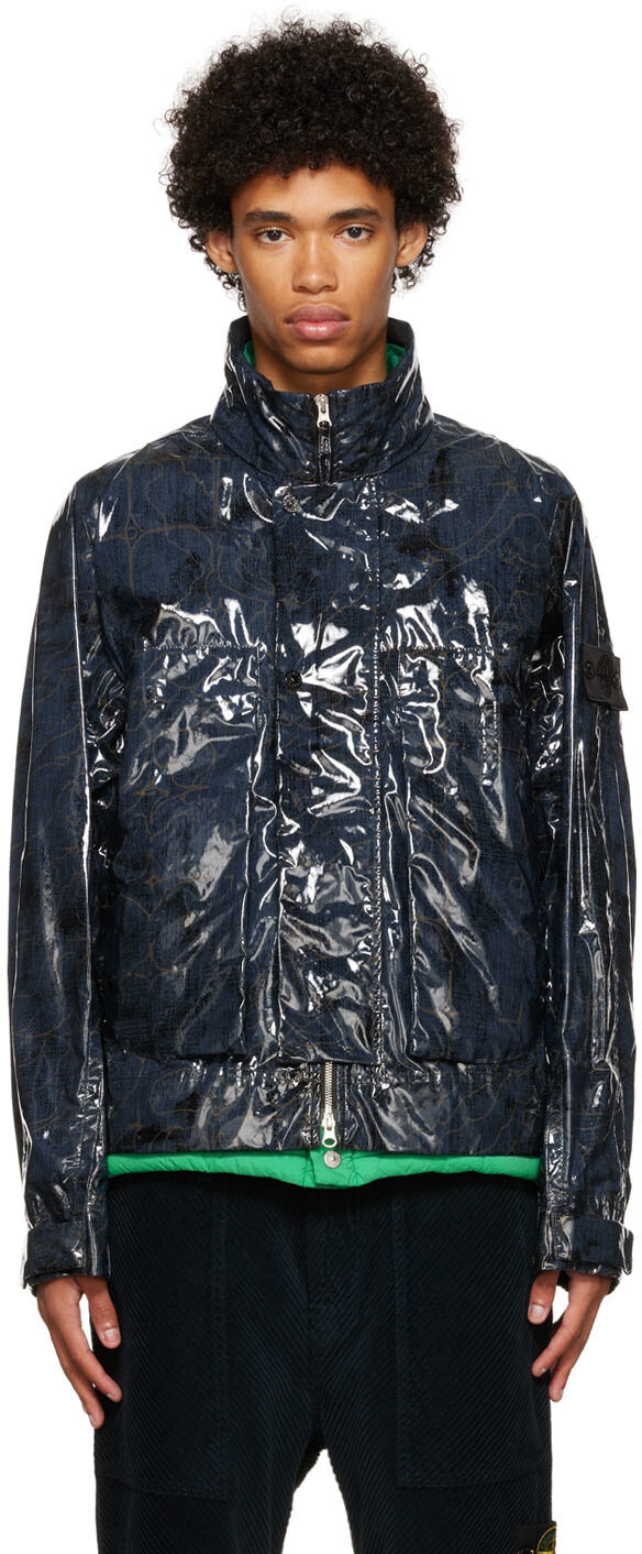 

Черно-зеленая спортивная куртка и жилет Stone Island Shadow Project, Черный