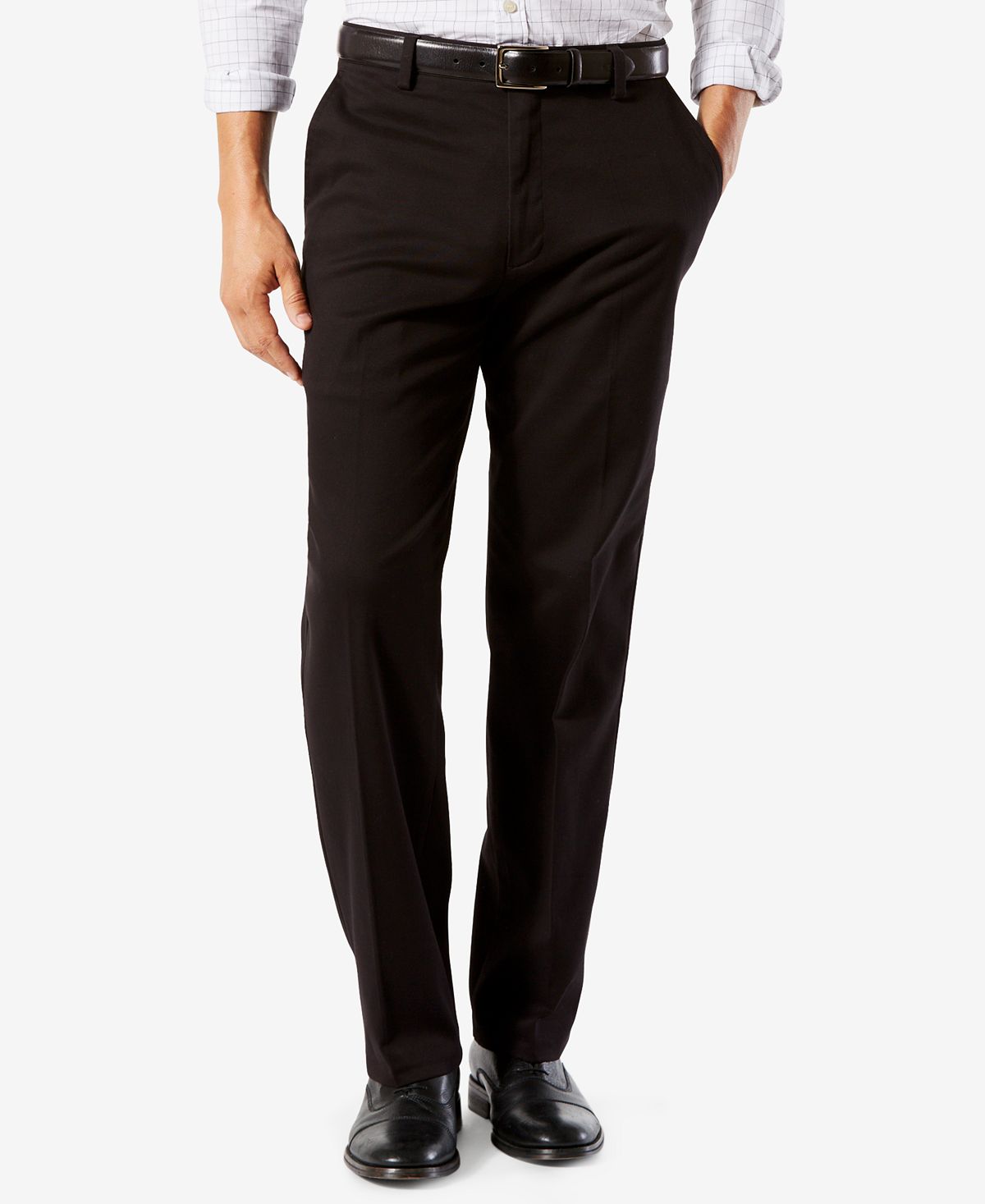 Мужские брюки easy classic fit цвета хаки стрейч Dockers, черный