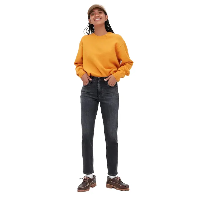 

Джинсы Uniqlo Slim Fit Straight Leg, темно-серый