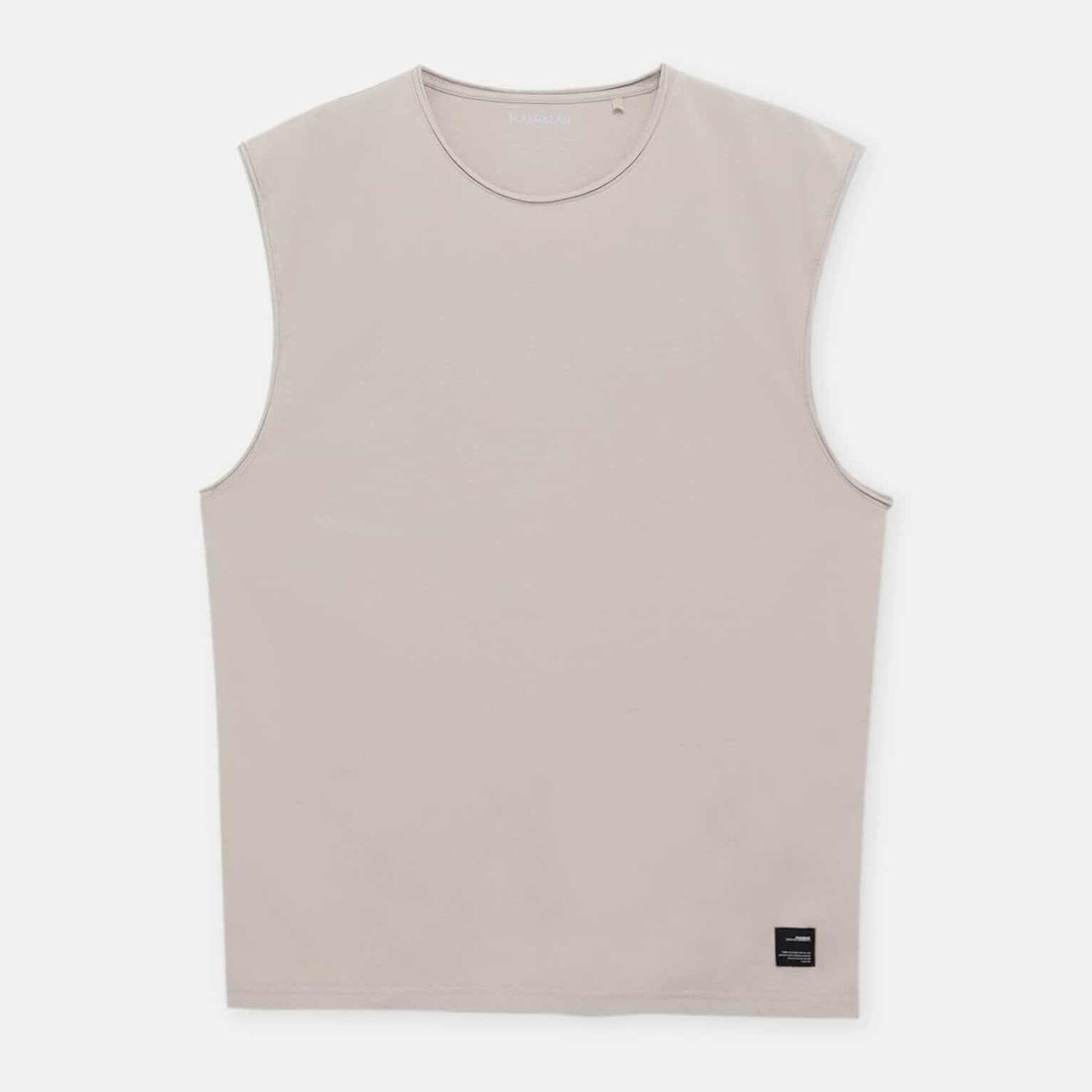 

Майка Pull&Bear Garment Dye With Wide Straps, светло-бежевый