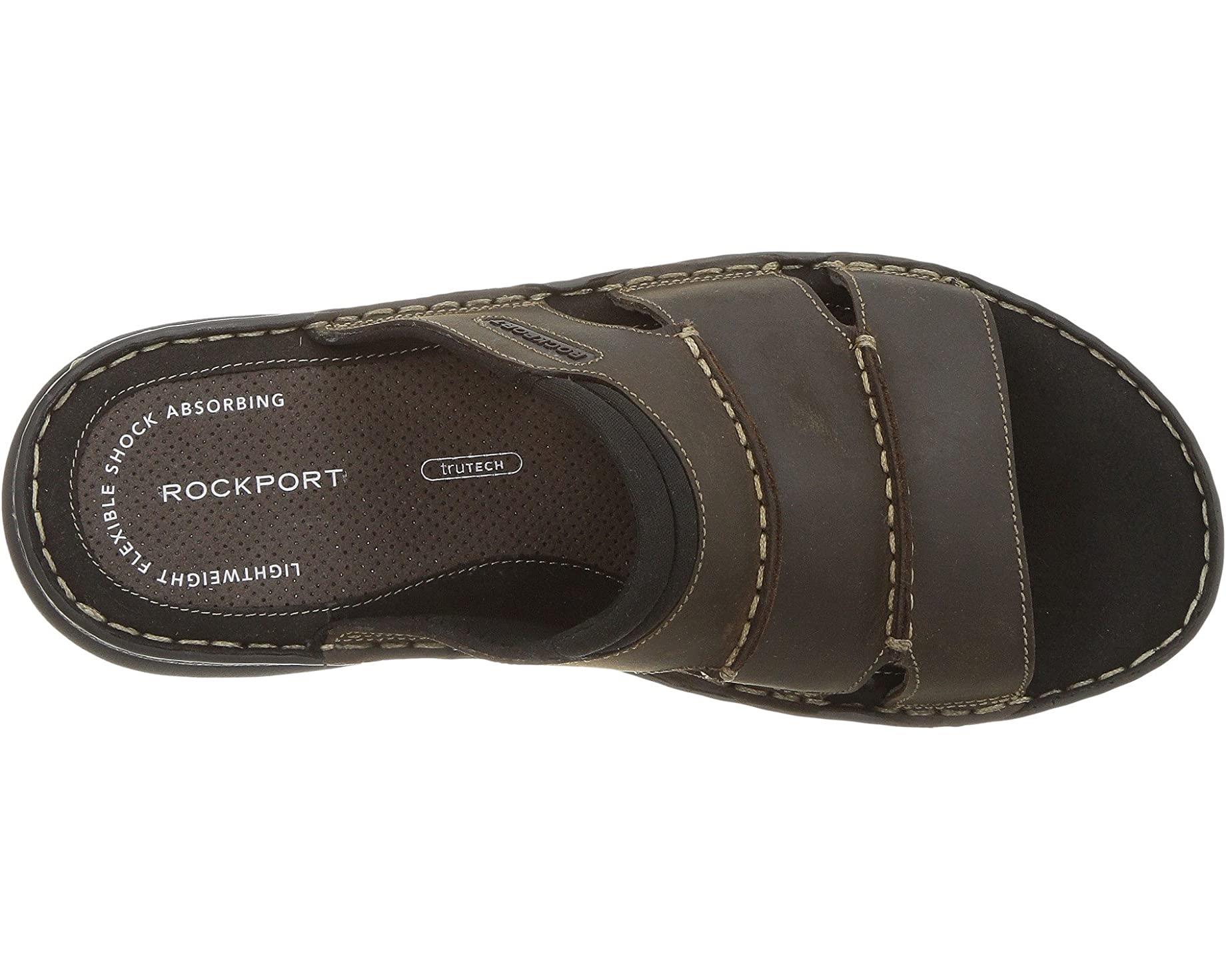 Сандалии Darwyn Slide Rockport, коричневый мужские сандалии darwyn slide rockport мульти