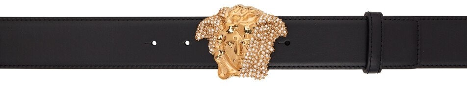 

Черный ремень \Ла Медуза\"" Versace