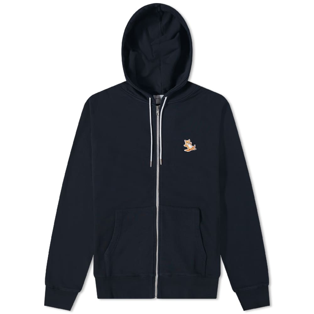 

Толстовка Maison Kitsune Chillax Fox Patch Zipped Hoody, Черный