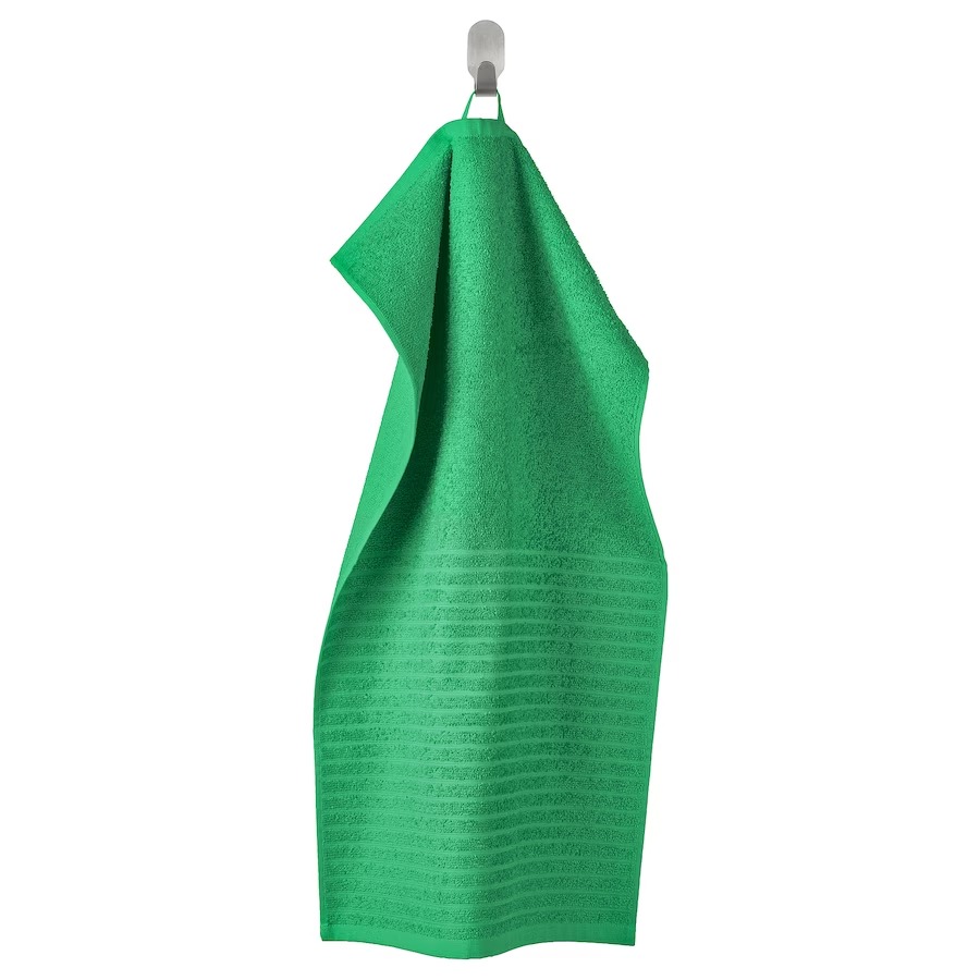 Полотенце Ikea Vågsjön, зеленый, 40x70 см