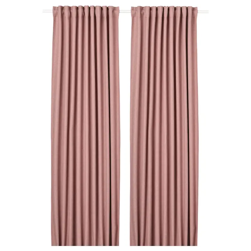 

Затемняющие шторы Ikea Annakajsa 2 шт, розовый