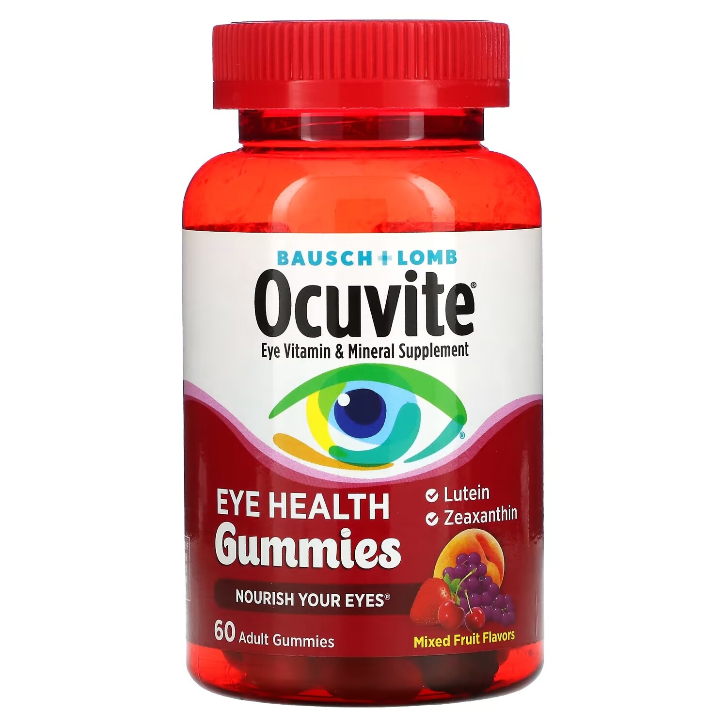 

Жевательные Таблетки для Зрения Ocuvite, смесь фруктов, 60 таблеток