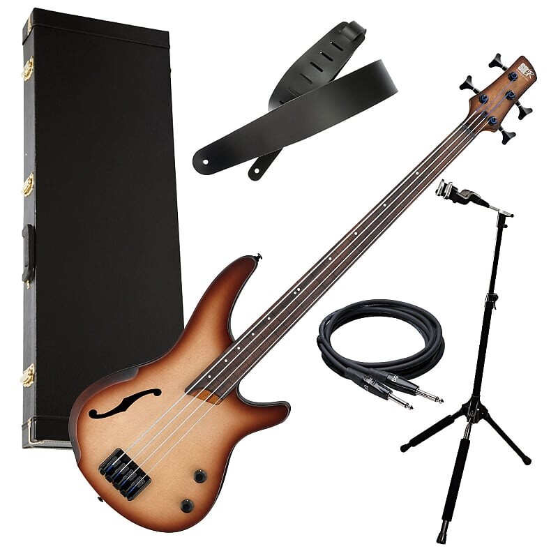

Ibanez SRH500F 4-х струнная безладовая бас-гитара - Natural Browned Burst BASS ESSENTIALS BUNDLE SRH500FNNF