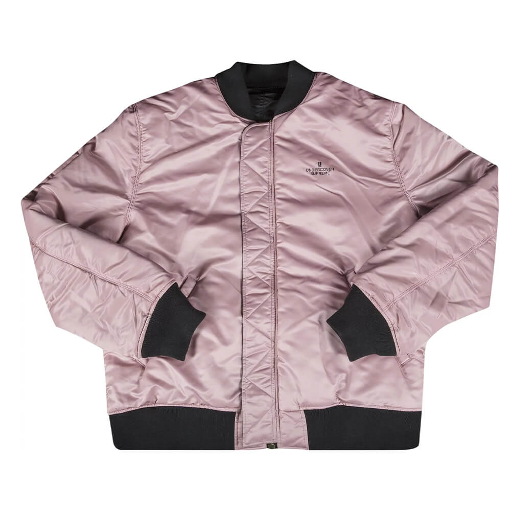 цена Куртка Supreme x Undercover Reversible MA-1, чёрный/розовый