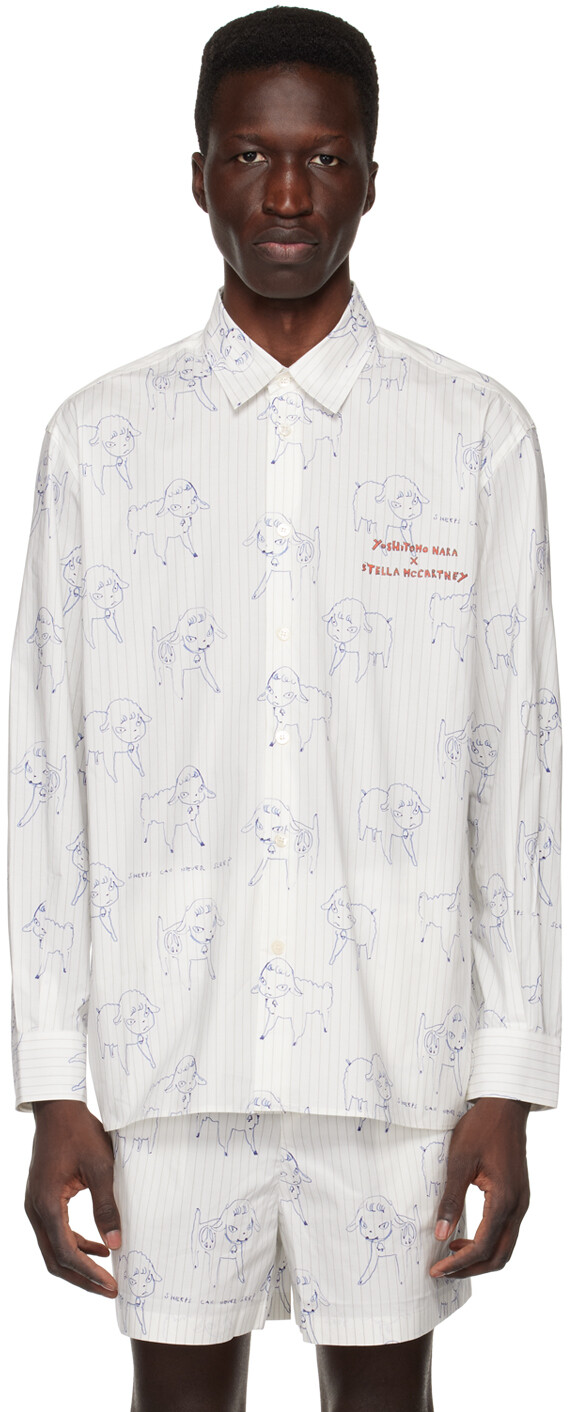 

Белая рубашка «Овцы никогда не спят» Stella McCartney