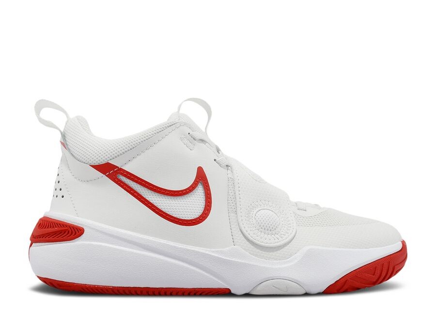 

Кроссовки Nike Team Hustle D11 GS, цвет Summit White Track Red