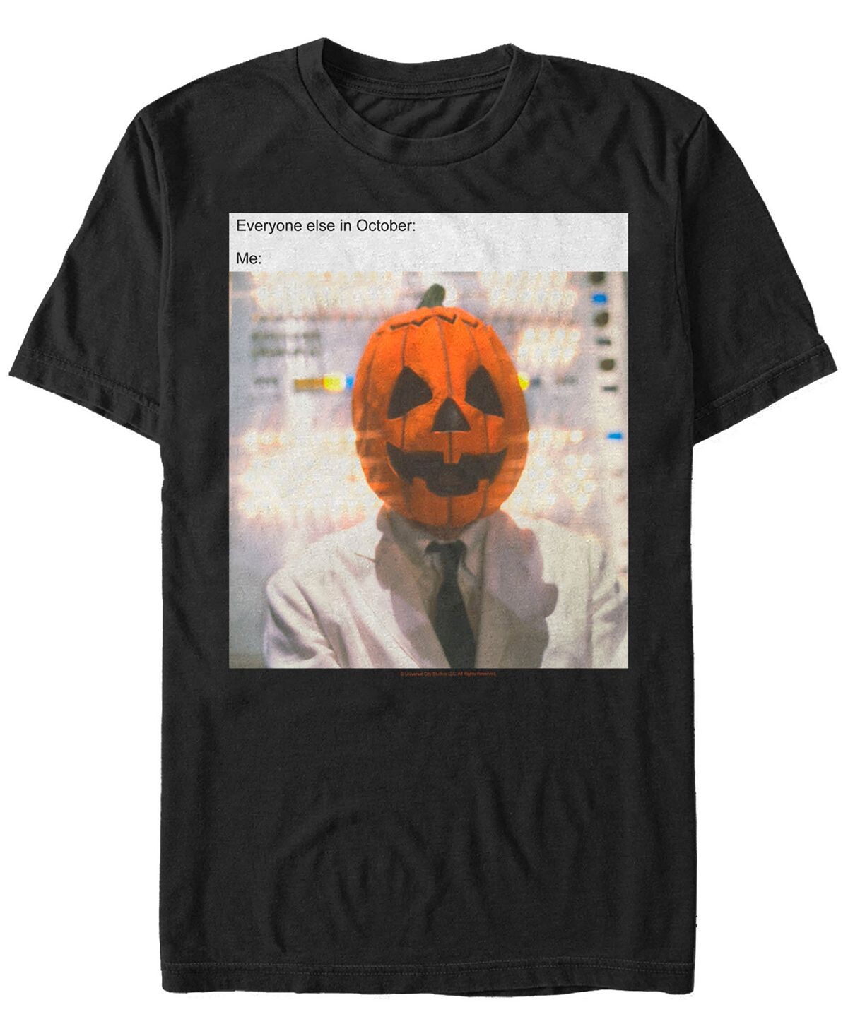 

Мужская футболка с коротким рукавом halloween 3 me in october Fifth Sun, черный