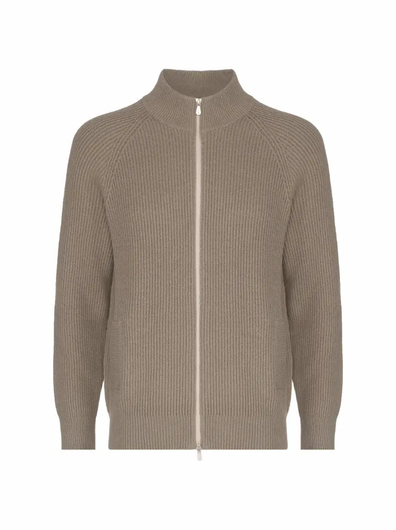 

Вязаный кардиган на молнии Brunello Cucinelli