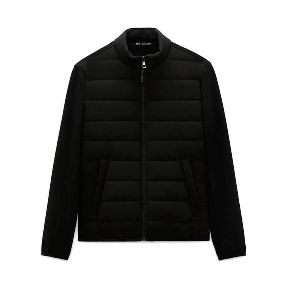 

Куртка Zara Puffer Technical, чёрный