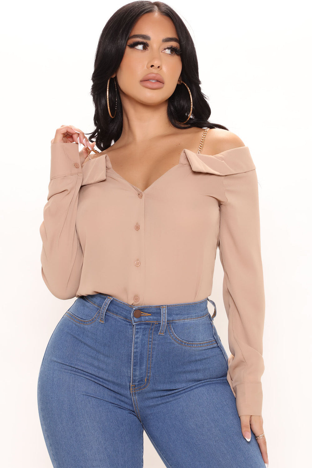 

Топ Fashion Nova LT35281, серо-коричневый