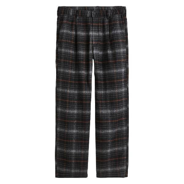 

Брюки свободного кроя H&M Relaxed Fit Wool-blend Twill, коричневый/черный