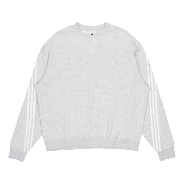 

Толстовка Adidas originals Side Stripe Loose Round Neck Pullover Gray, Серый