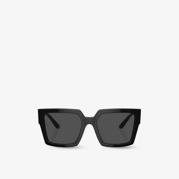 Dg4446b солнцезащитные очки из ацетата в квадратной оправе Dolce & Gabbana, черный