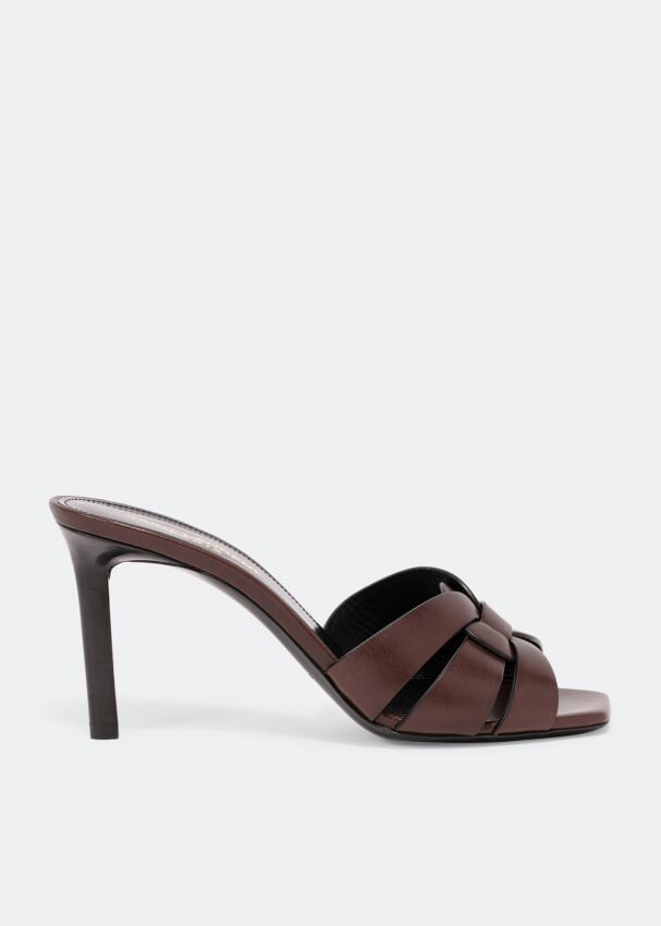 

Мюли SAINT LAURENT Tribute mules, коричневый