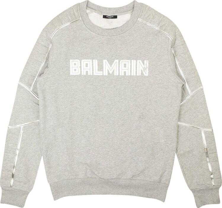 

Толстовка Balmain Crewneck With Embossed Logo 'Grey', серый