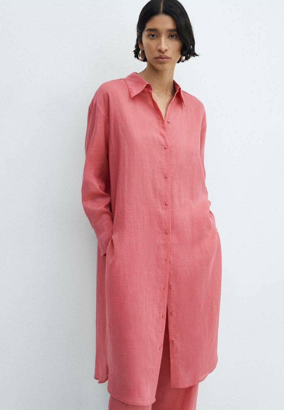 Блузка-рубашка DANA-A Mango, цвет bubblegum pink