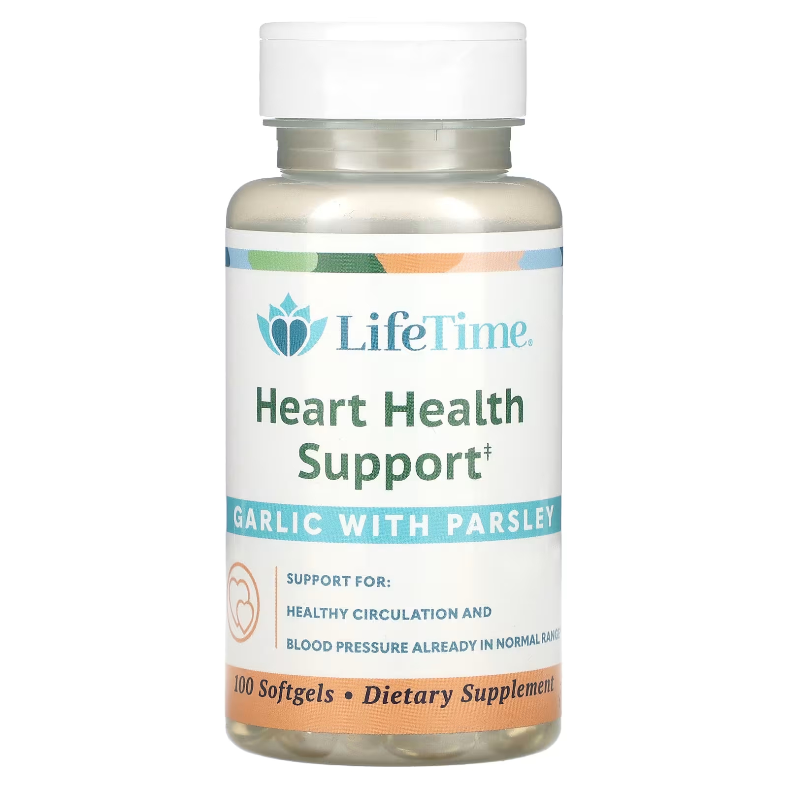 LifeTime Витамины для поддержки здоровья сердца, 100 мягких таблеток LifeTime Vitamins