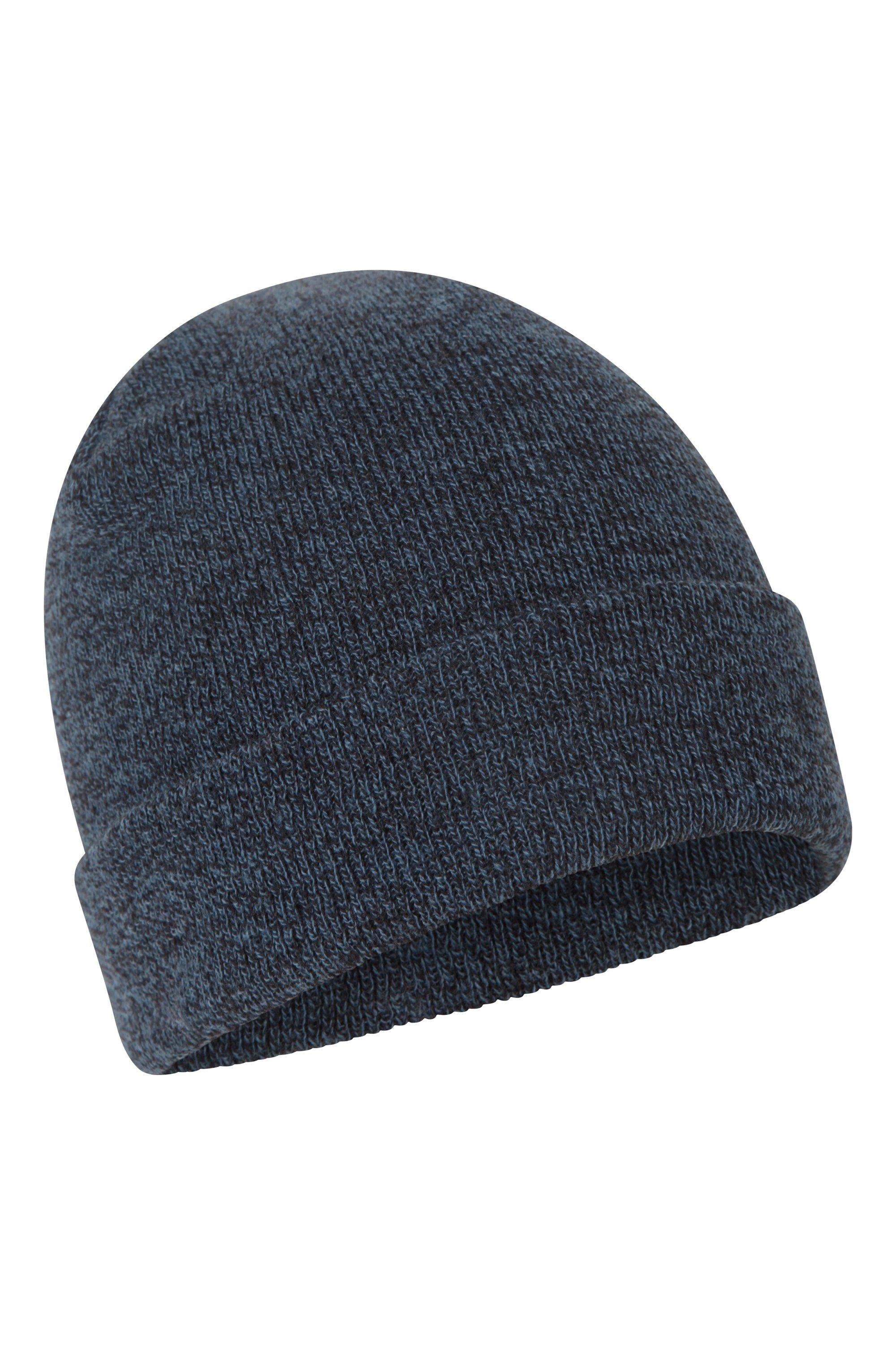 Шапка-бини «Компас» Толстая вязаная теплая легкая зимняя шапка Mountain Warehouse, синий цена и фото