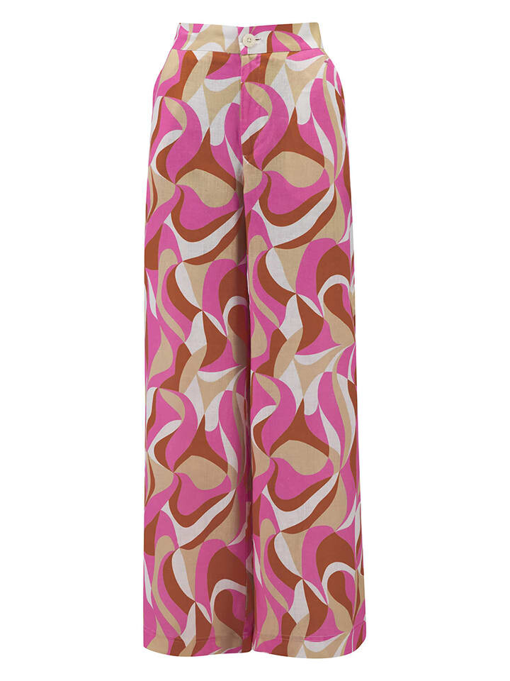 

Тканевые брюки FYNCH-HATTON n, цвет pink/beige