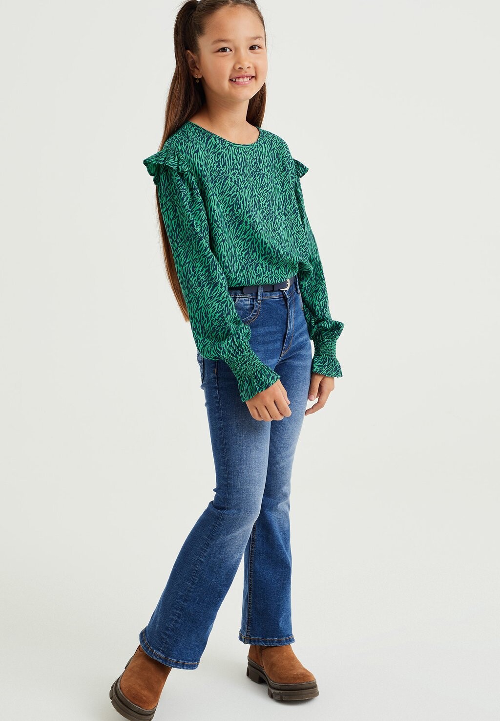 

Блузка Met Dessin WE Fashion, зеленый
