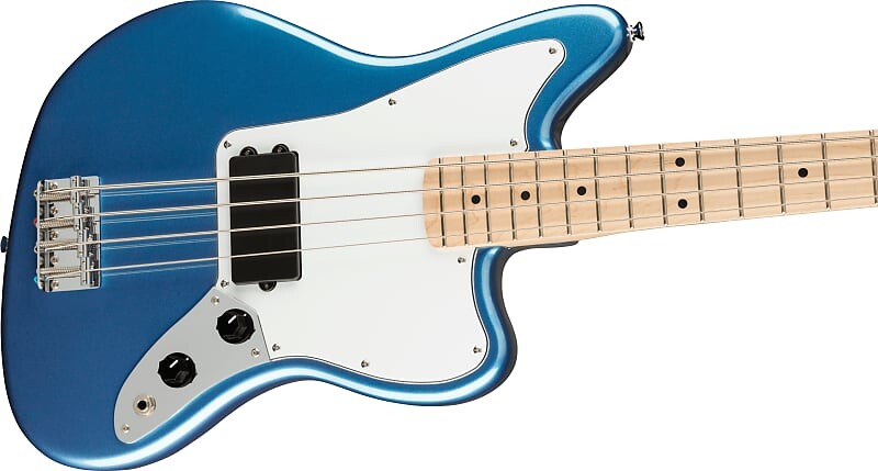 

Affinity Series Jaguar Bass H, кленовый гриф, белая накладка, синий цвет Lake Placid Fender 0378502502