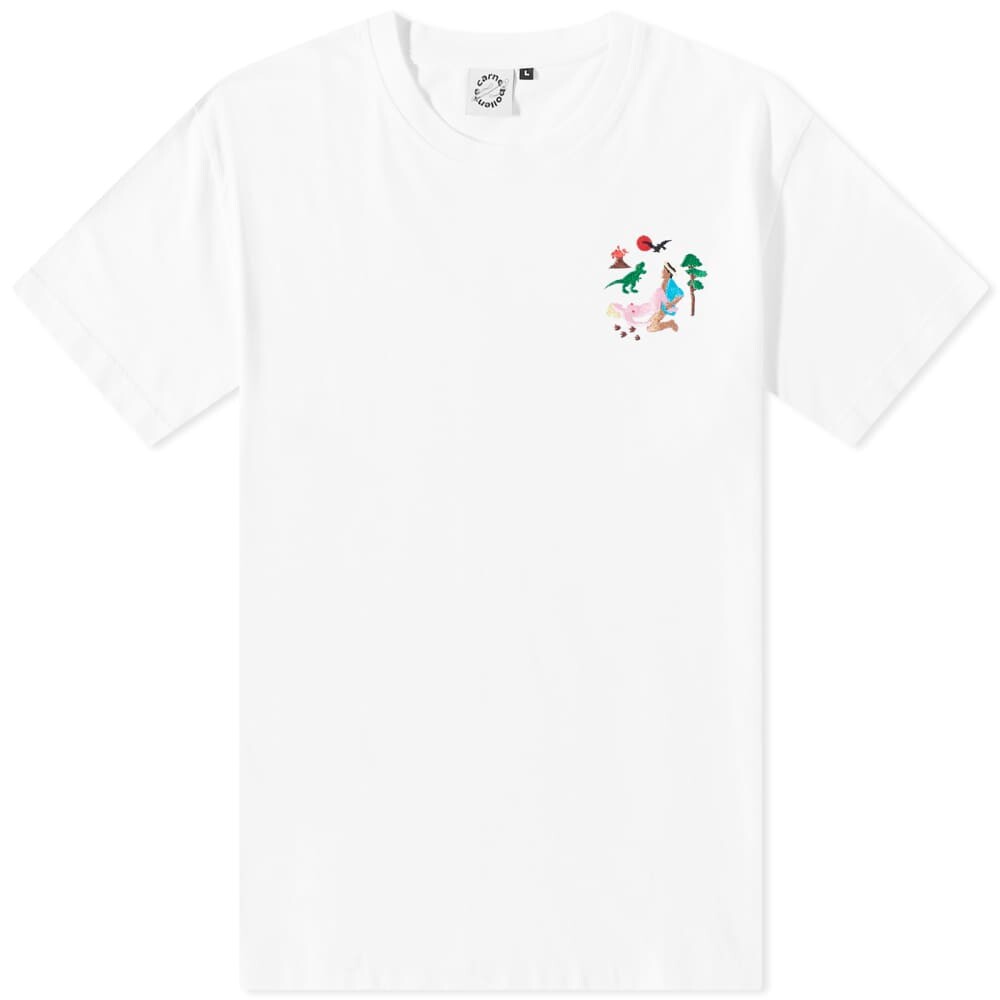 

Футболка Carne Bollente Exploring Jurassic Embroidered Tee, Белый