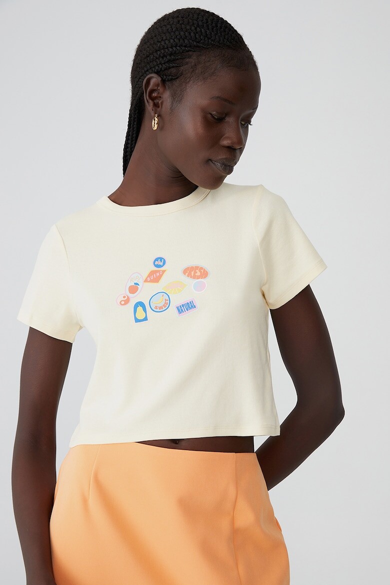 

Короткая футболка с принтом Cotton On, оранжевый