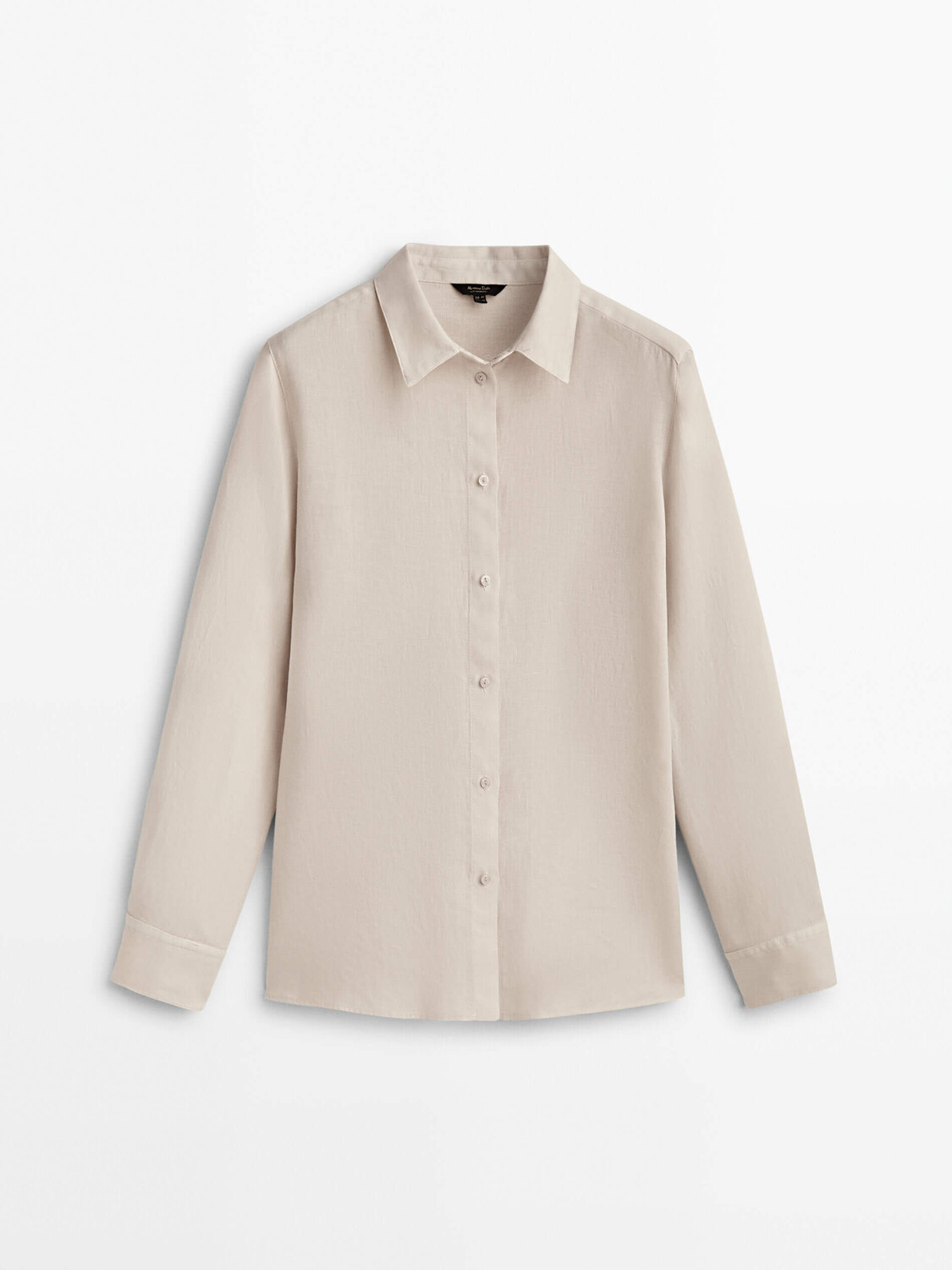 

Блузка Massimo Dutti 100% Linen, кремовый