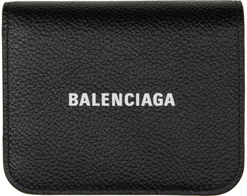 

Черный двойной держатель для карт Balenciaga