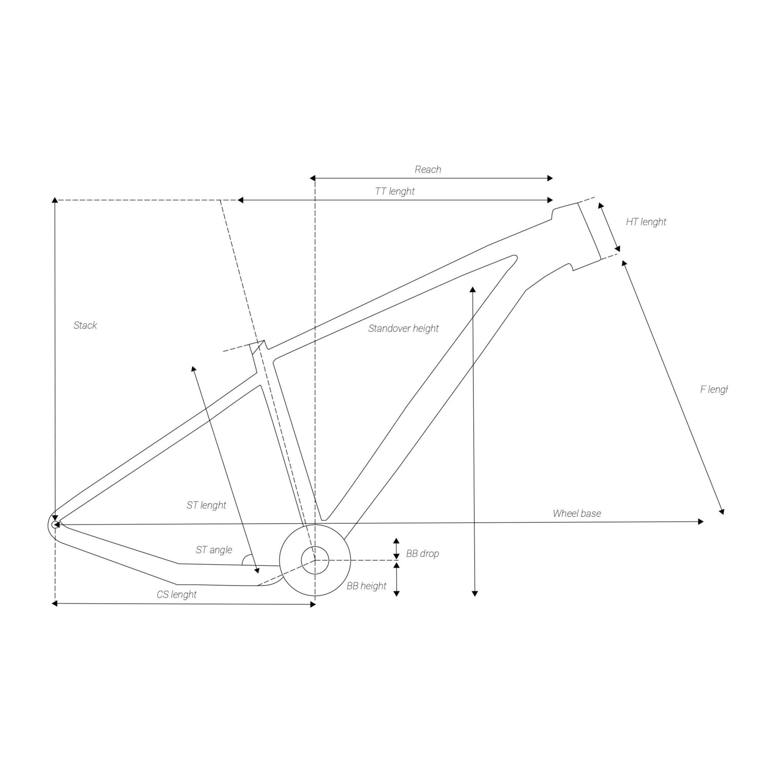 

Рама Rockrider XC 50 2020 BOOST DBA18 алюминий