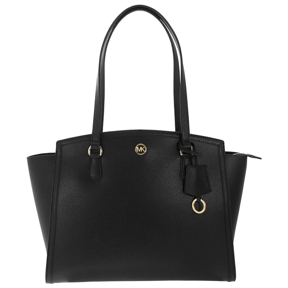 

Сумка-тоут Michael Kors Chantal Large Grained Leather, черный