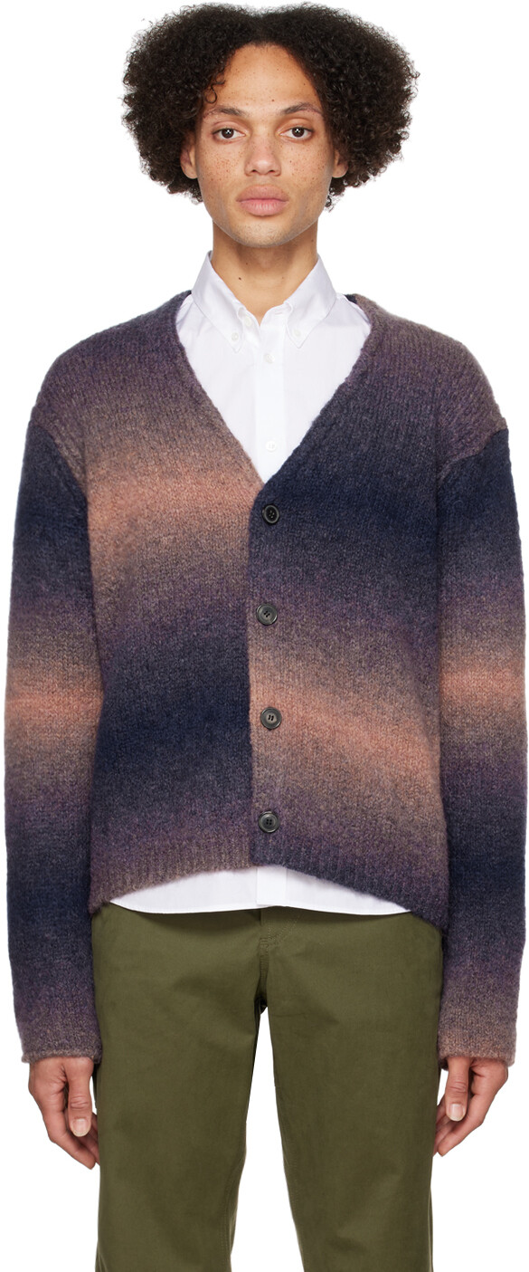 

Темно-сине-оранжевый кардиган с градиентом Paul Smith