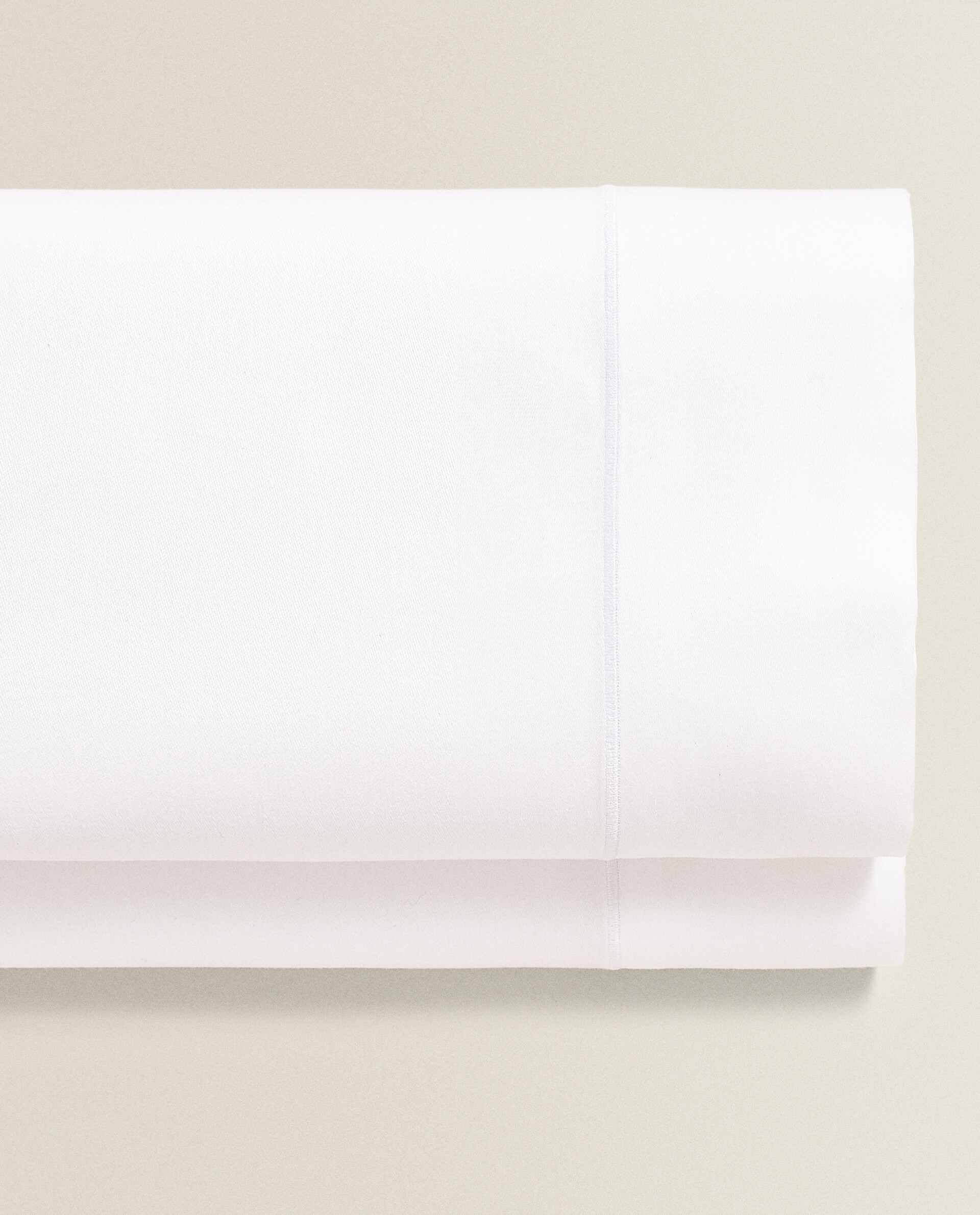 Простыня из хлопкового сатина Zara Home, белый простыня из хлопкового сатина natsumi 240 x 290 см белый