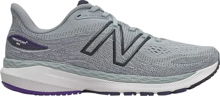 

Кроссовки New Balance Fresh Foam X 860v12 2E Wide 'Light Aluminum', серый