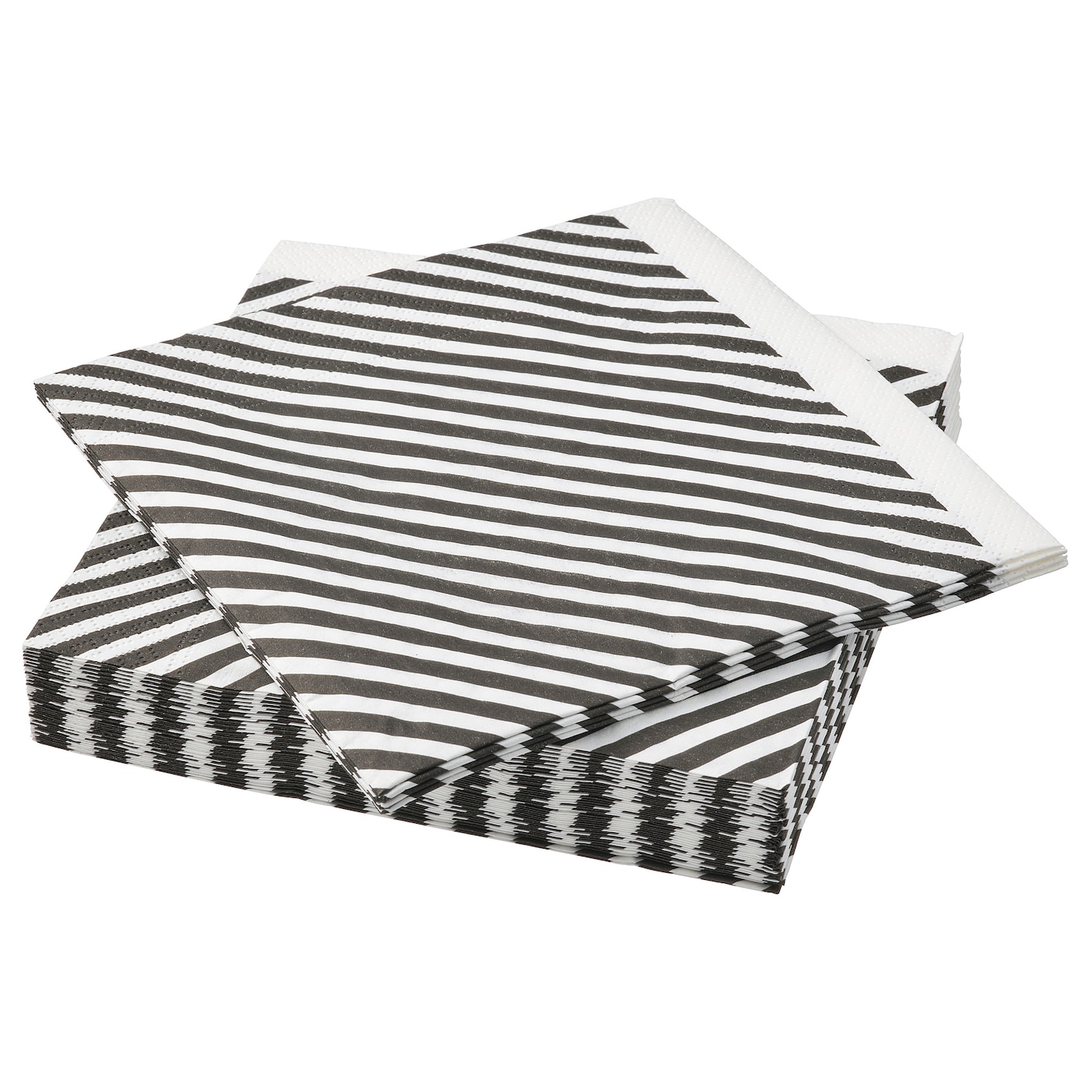 Салфетка бумажная Ikea Rodknot, белый/черный, 33х33 см салфетка бумажная бордовая 33х33 см 1 сл 400 шт уп папирус 1 уп