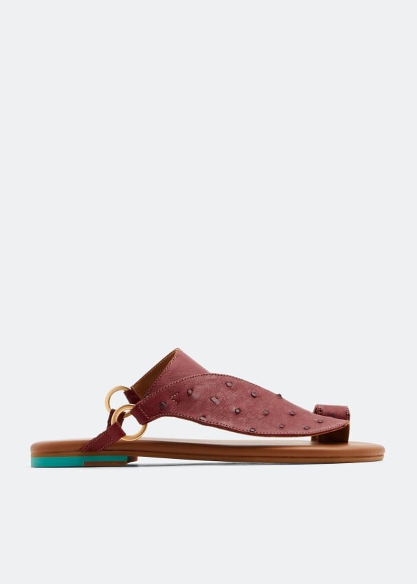 

Сандалии TAMASHEE Rabda flat sandals, бордовый
