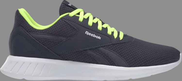 Кроссовки lite 2.0 'heritage navy solar yellow' Reebok, синий - фото